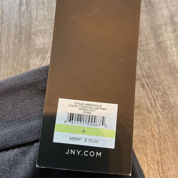 Womens Jones New York Sydney Pants Charcoal Heather - Picture 4 of 4